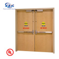 Solid Wood Fire Rated Timber Hotel Room Fireproof Interior Flush Door For Commercial